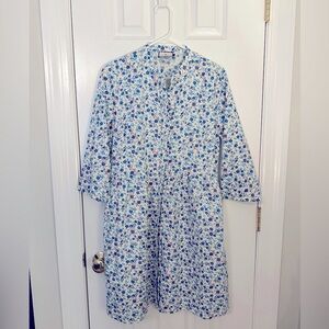 Tuckernuck royal shirt dress in sold out calico floral pattern!
